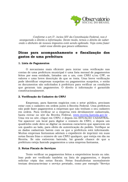 Dicas para acompanhar gastos de uma prefeitura