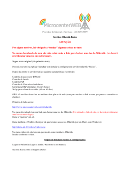 Servidor Mikrotik B&aacute;sico