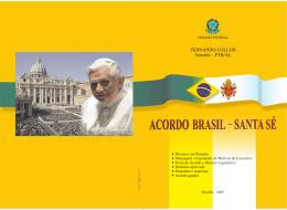Acordo Brasil&ndash;Santa S&eacute; - Biblioteca Digital do Senado Federal