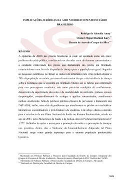 IMPLICAÇÕES JURÍDICAS DA AIDS NO DIREITO