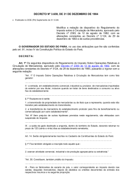 decreto nº 3.659, de 31 de dezembro de 1984 - Sefa