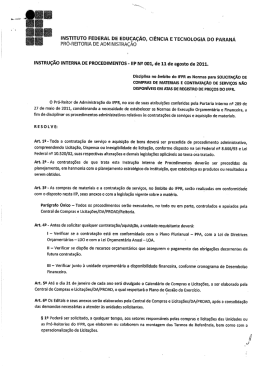 insTlTuTo FEDERAL DE Eou&ccedil;A&ccedil;&Atilde;o, ci&Ecirc;NciA E TECNOLOGIA
