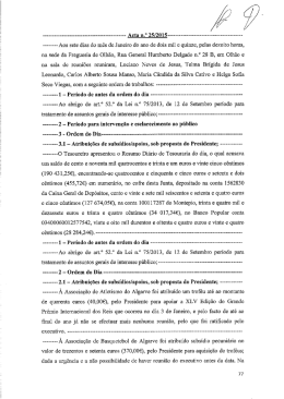 Acta na 25/2015 - Junta de Freguesia de Olh&atilde;o
