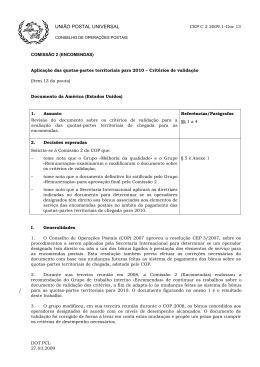 UNIÃO POSTAL UNIVERSAL