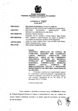 Impress&atilde;o de fax em p&aacute;gina inteira - Tribunal Regional Eleitoral de