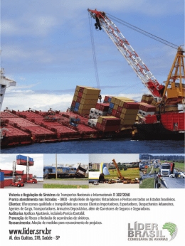 llistoria e Regulação de Sinistros de Transportes Nacionais e