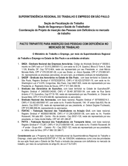 SUPERINTENDÊNCIA REGIONAL DO TRABALHO E EMPREGO