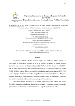 Digitaliza&ccedil;&atilde;o do acervo da Delegacia Regional do Trabalho