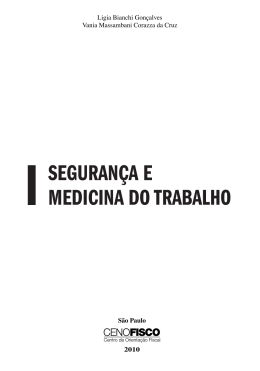 SEGURAN&Ccedil;A E MEDICINA DO TRABALHO