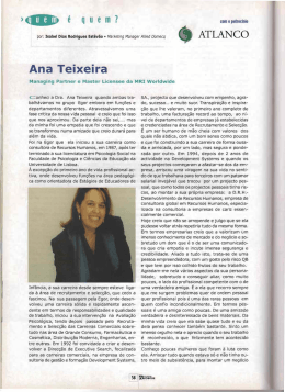 Ana Teixeira - Recursos Humanos Magazine - MRI