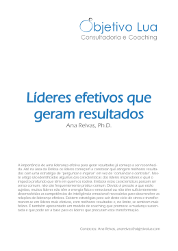 L&iacute;deres efetivos que geram resultados