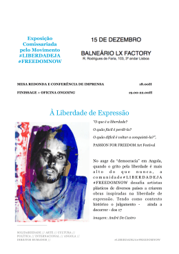 &Agrave; Liberdade de Express&atilde;o