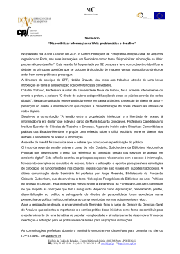 Disponibilizar informa&ccedil;&atilde;o na Web: problem&aacute;tica e desafios