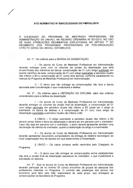 Ato Nomartivo 005/2015 - Colegiado