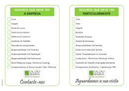 SEGUROS QUE DEVE TER A EMPRESA SEGUROS QUE DEVE