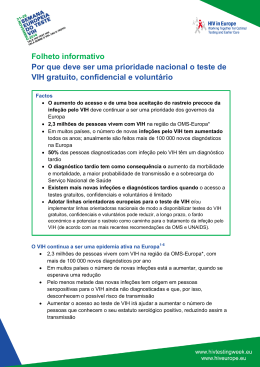 Folheto informativo Por que deve ser uma prioridade nacional o