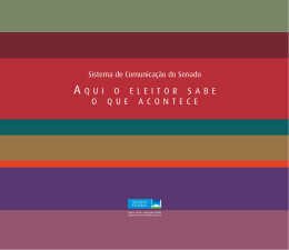 A qui o eleitor sAbe o que Acontece