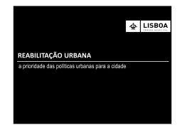 REABILITA&Ccedil;&Atilde;O URBANA - CCDR-N
