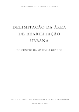 DELIMITA&Ccedil;&Atilde;O DA &Aacute;REA DE REABILITA&Ccedil;&Atilde;O URBANA