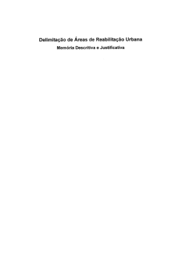 Delimitação de Áreas de Reabilitação Urbana