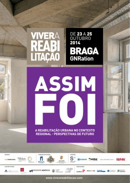a reabilitação urbana no contexto regional
