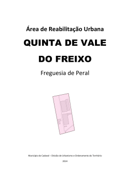 &Aacute;rea de Reabilita&ccedil;&atilde;o Urbana Quinta Vale Freixo