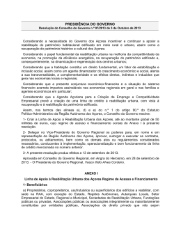 Resolução do Conselho do Governo n.º 97/2013