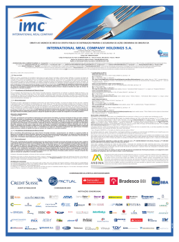INTERNATIONAL MEAL COMPANY HOLDINGS S.A.