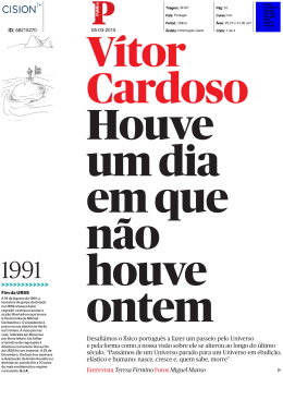 V&iacute;tor Cardoso Houve um dia em que n&atilde;o houve ontem