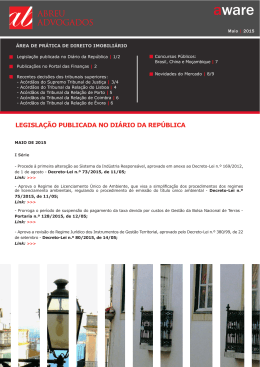 LEGISLA&Ccedil;&Atilde;O PUBLICADA NO DI&Aacute;RIO DA