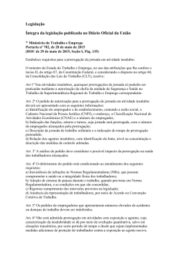 Legislação Íntegra da legislação publicada no Diário Oficial da União