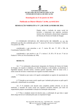 Publicada no Diário Oficial nº 26.906, em 04/02/2014