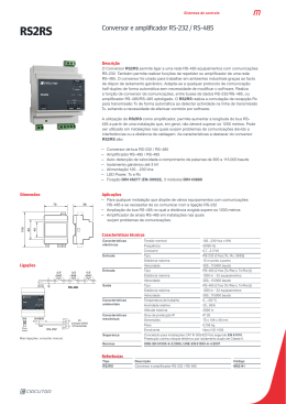 Conversor e amplificador RS-232 / RS-485