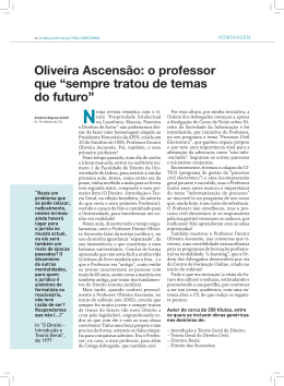 Oliveira Ascensão: o professor que “sempre tratou de