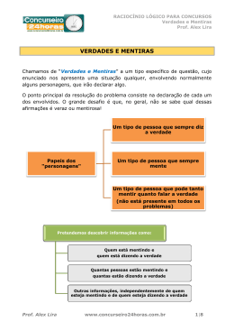 Resumo de Verdades e Mentiras