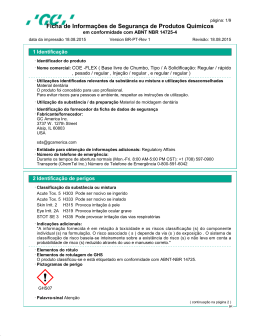 (COE -FLEX \( Base livre de Chumbo, Tipo A Solidifica\347\343o