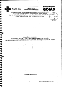 2&ordm; semestre - Secretaria da Sa&uacute;de do Estado de Goi&aacute;s
