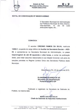 edital de convoca&ccedil;&atilde;o n&deg; 009/2015-semad