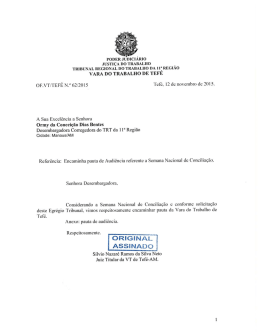 VT de Tefé - Tribunal Regional do Trabalho da 11ª Região