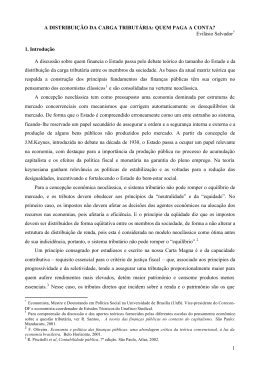 1 A DISTRIBUI&Ccedil;&Atilde;O DA CARGA TRIBUT&Aacute;RIA