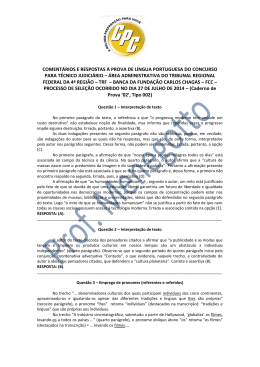 Prova Comentada