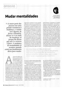 Mudar mentalidades