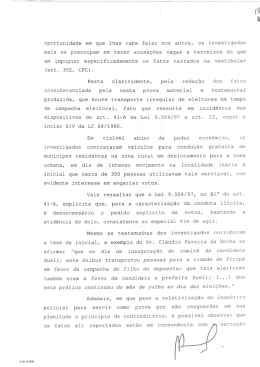 oportunidade em que lhes cabe falar nos autos, os investigados