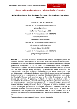 A Contribui&ccedil;&atilde;o da Simula&ccedil;&atilde;o no Processo Decis&oacute;rio de Layout em