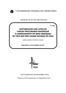 UNIVERSIDADE FEDERAL DE UBERLÂNDIA