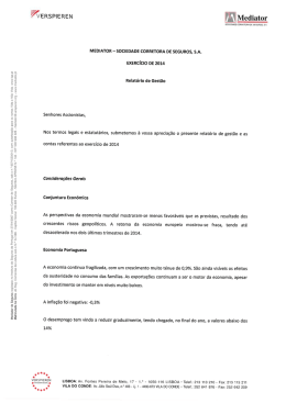 Relatório de Gestão 2014