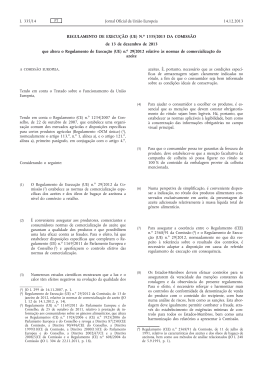 Regulamento de Execução (UE) n.o 1335/2013 da