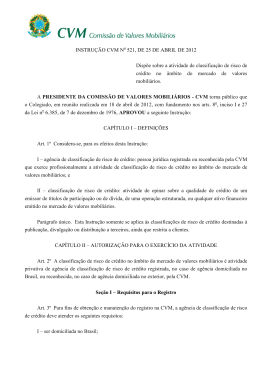 INSTRU&Ccedil;&Atilde;O CVM N&ordm; 521