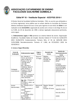 Edital do Processo Seletivo Especial ACE/FGG 2016-I