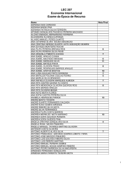 LEC 207 Economia Internacional Exame da &Eacute;poca de Recurso